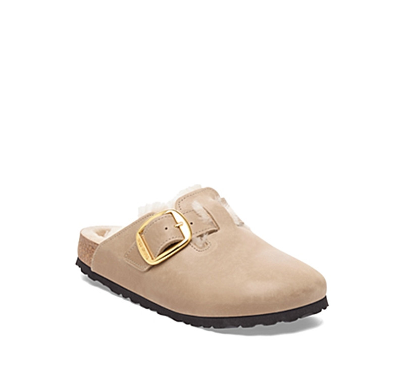Birkenstock Women's Boston Big Buckle Shearling Clogs | Bloomingdale's (US)