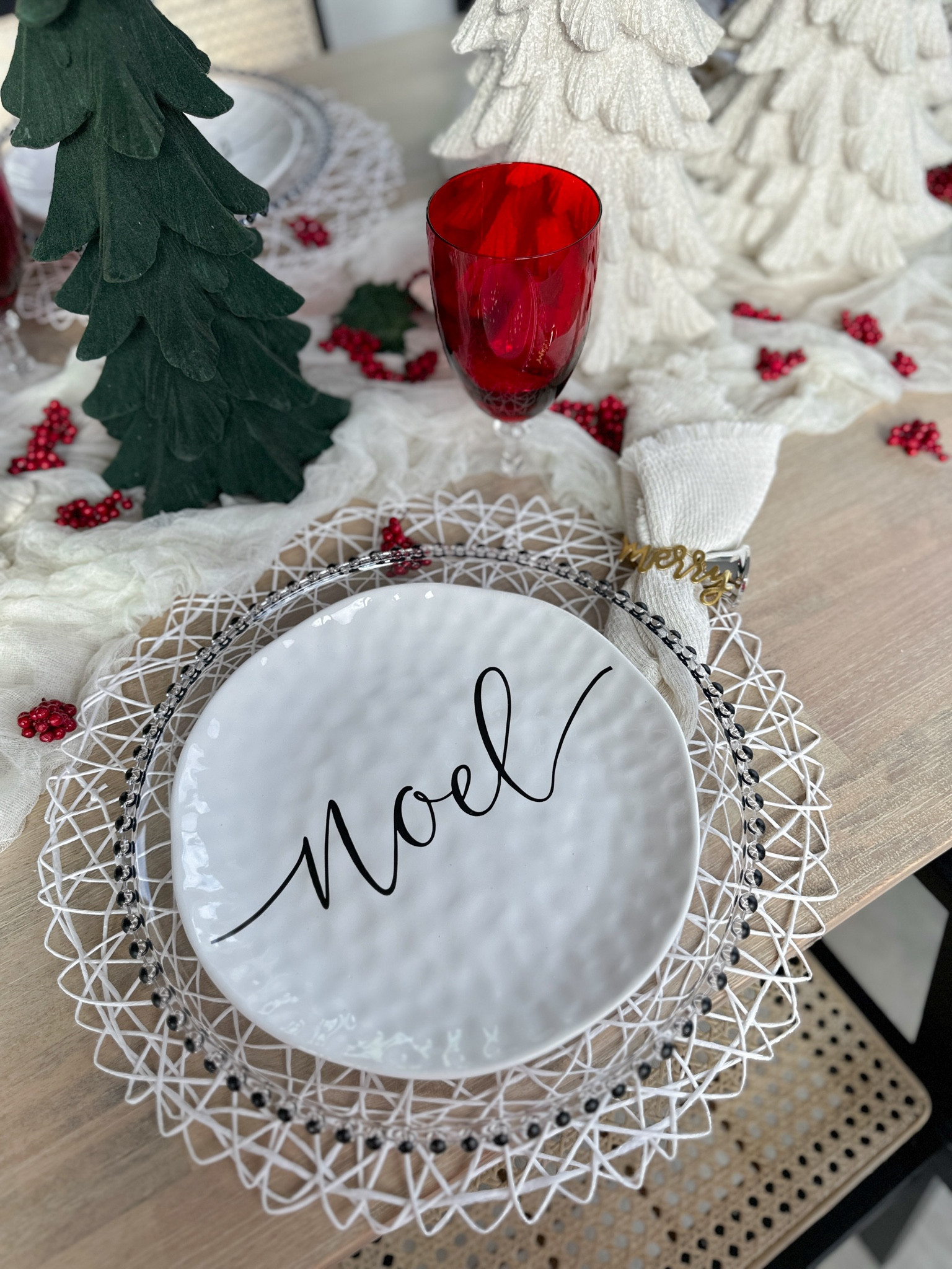 Shop these Placemats for my Christmas tabelscape! 
•
Shop my products && Follow me on Instagram at @nardinemarie for more Christmas finds! 

#LTKHoliday #LTKSeasonal #LTKhome
