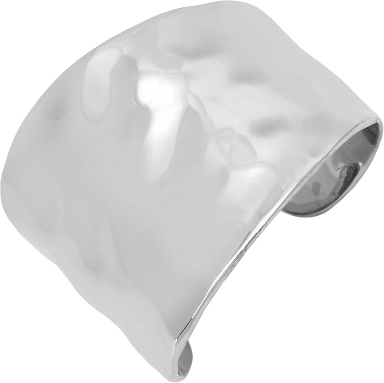 Robert Lee Morris Soho Hammered Cuff Bracelet, Silver, (386189SLV048) | Amazon (US)