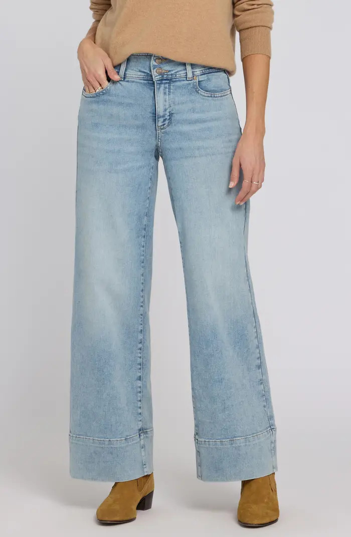 NYDJ Teresa Wide Hem Wide Leg Jeans | Nordstrom | Nordstrom