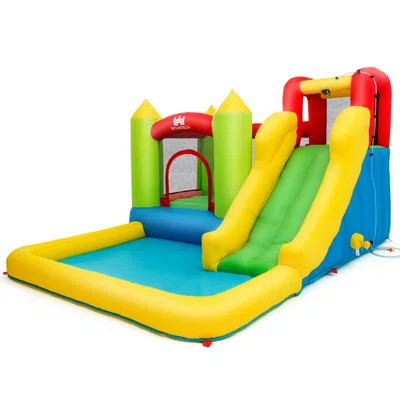 Water Slide Climb Bouncer Pool Bounce House | Wayfair North America