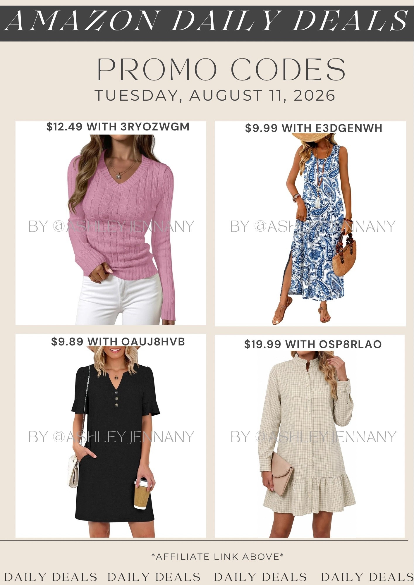 Amazon deals

#LTKSaleAlert #LTKMidsize #LTKSeasonal