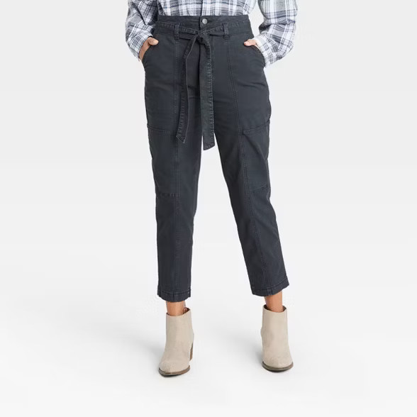 Women's High-Rise Tapered Cropped Pants - Universal Thread™ | Target