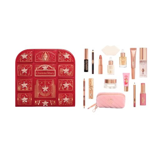 Charlotte Tilbury Hollywood Beauty Wonderland Advent Calendar, 15-Piece Makeup & Skincare Holiday Beauty Gift Set | Amazon (US)