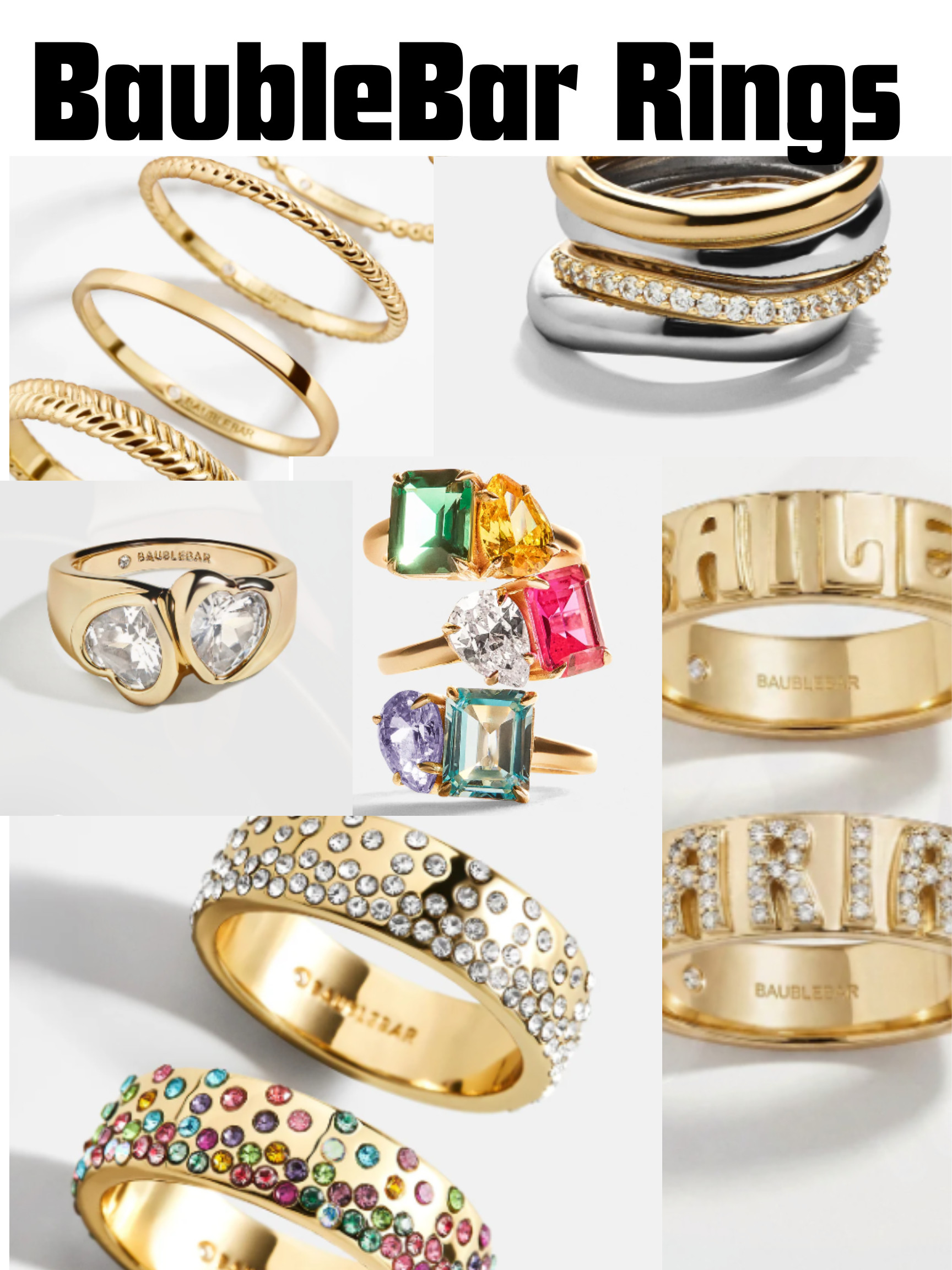 Beautiful BaubleBar Rings that you will enjoy wearing. 

 #LTKBeauty