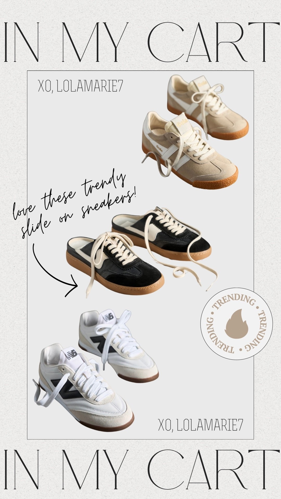 In My Cart: Fall Sneakers 👟 

#anthropologie #sneakers #newbalance #gola #fallstyle #dolcevita

#LTKSeasonal #LTKActive #LTKShoeCrush