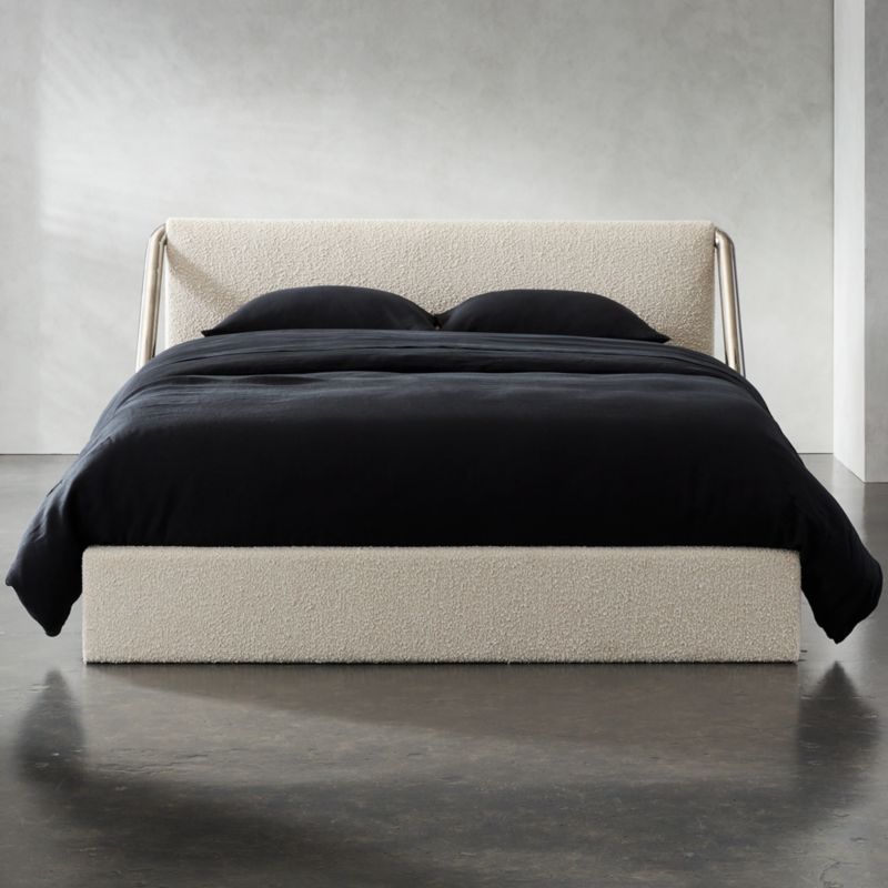Sojourn Ogo Natural Modern Queen Bed + Reviews | CB2 | CB2