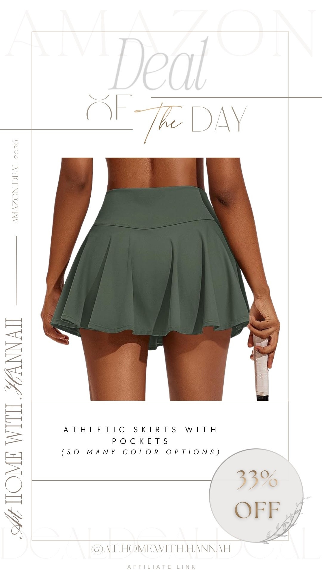 Amazon athletic skort deal ENDING SOON🤍

I just bought 2 more of these! This pleated tennis skirt is such a good everyday activewear find — high-waisted, flattering, easy to style, and has built-in shorts + pockets for workouts, pickleball, walks, errands, or casual summer outfits. Love this green color because it feels sporty but still cute enough to wear beyond the court.

Deal is ending very soon, so I’d check it now if you’ve been wanting an affordable tennis skirt / golf skort for summer.




••
activewear skort • tennis skirt with pockets • pleated athletic skirt • high waisted skort • golf skirt for women • pickleball outfit • workout skirt • summer activewear • Amazon tennis skirt • athleisure outfit • women’s athletic skirt • sporty summer outfit

If you’re shopping for:
affordable tennis skirts, pickleball outfits, golf skorts, workout skirts with pockets, summer athleisure finds, or cute activewear basics — I linked this one here while the deal is still live 🤍

#tennisskirt #athleticskort #pickleballoutfit #summeractivewear #amazonfashion #LTKfinds #LTKsalealert #LTKunder50

#LTKActive #LTKSaleAlert #LTKootd