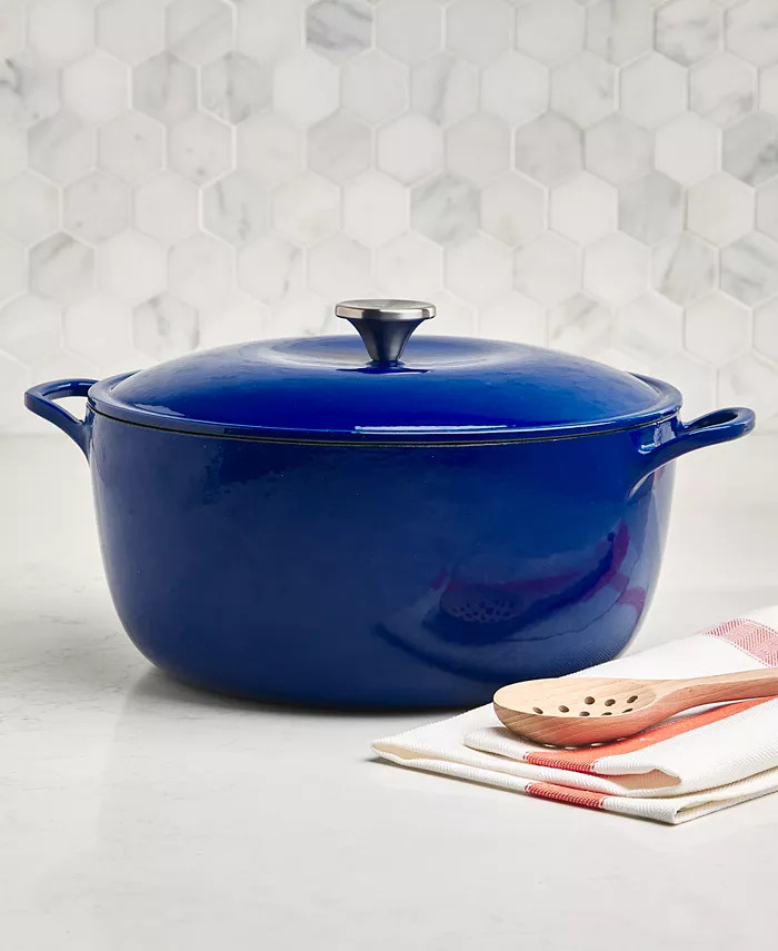 The Cellar Enameled Cast Iron 8-Qt. Round Dutch Oven, Created for Macy's - Macy's | Macy's