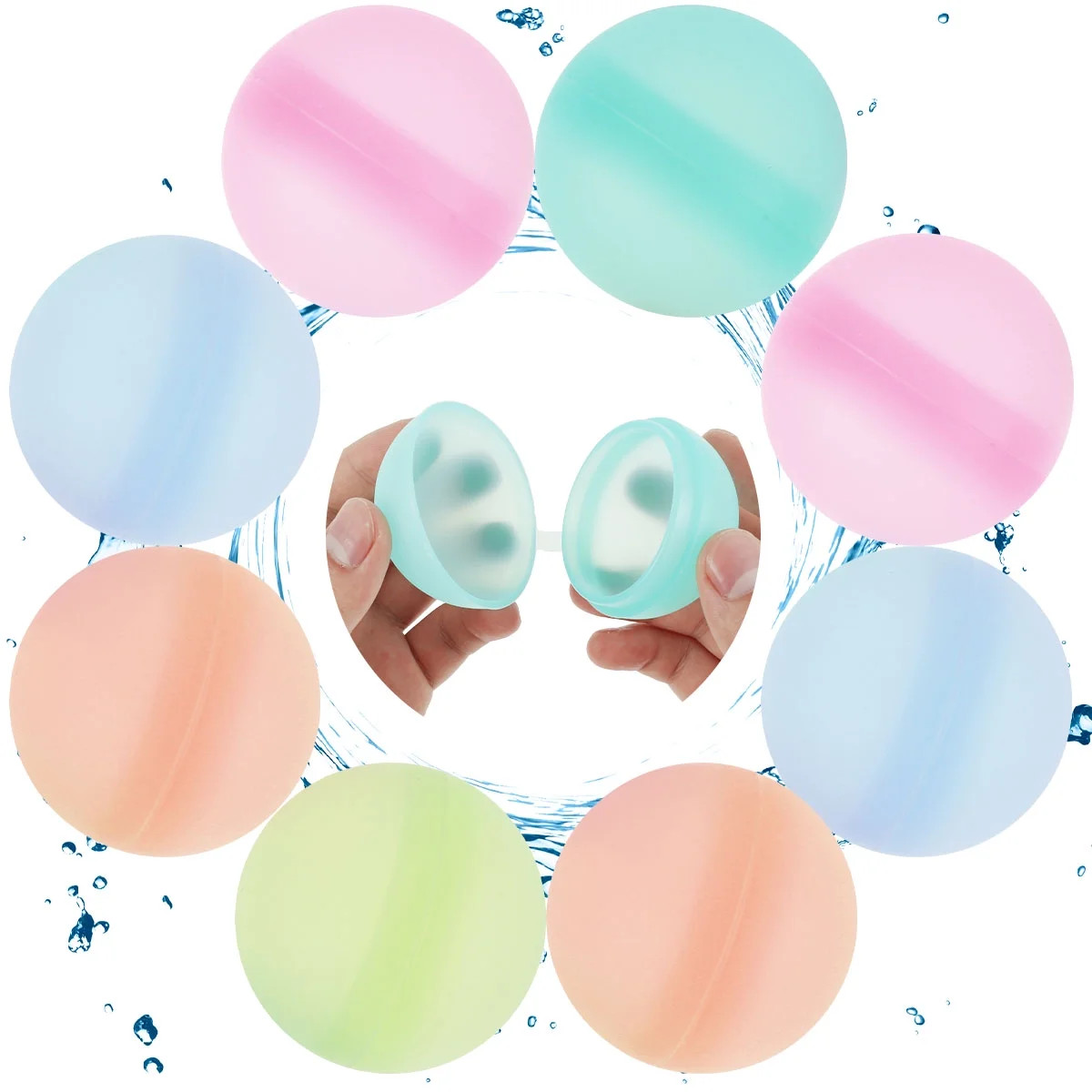 Jytue Reusable Water Balloons Silicone Self-Sealing Water Balls for Kids and Adults Water Games S... | Walmart (US)
