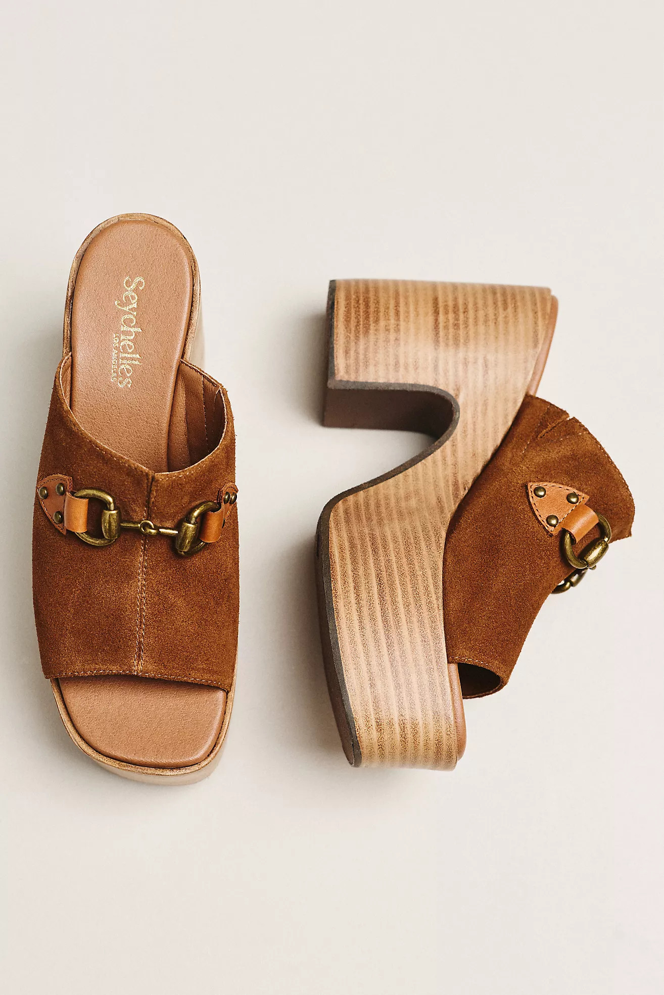 Seychelles Take the Lead Horsebit Platform Heeled Sandals | Anthropologie (US)
