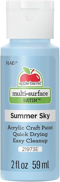 Apple Barrel Multi Surface Acrylic Paint, 2 oz, Summer Sky 2 Fl Oz | Amazon (US)