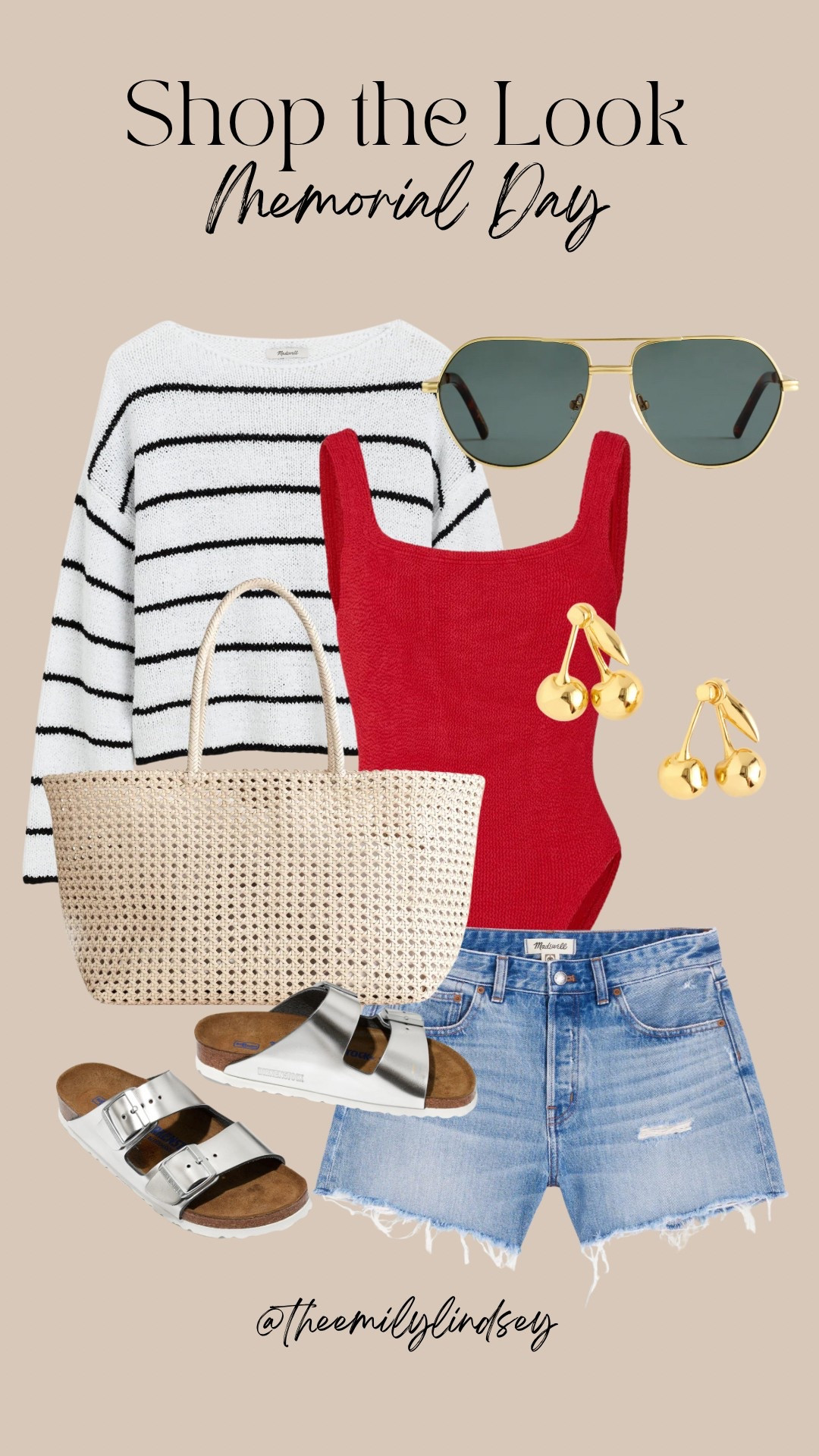 Love this outfit idea for Memorial Day and the 4th of July! 🇺🇸 

The Emily Lindsey, summer outfit idea, vacation outfit, swim, over 40



#LTKxMadewell #LTKSwim #LTKOver40