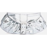 BY FAR Glami Silver Flagstone Leather Bag | Coggles (Global)