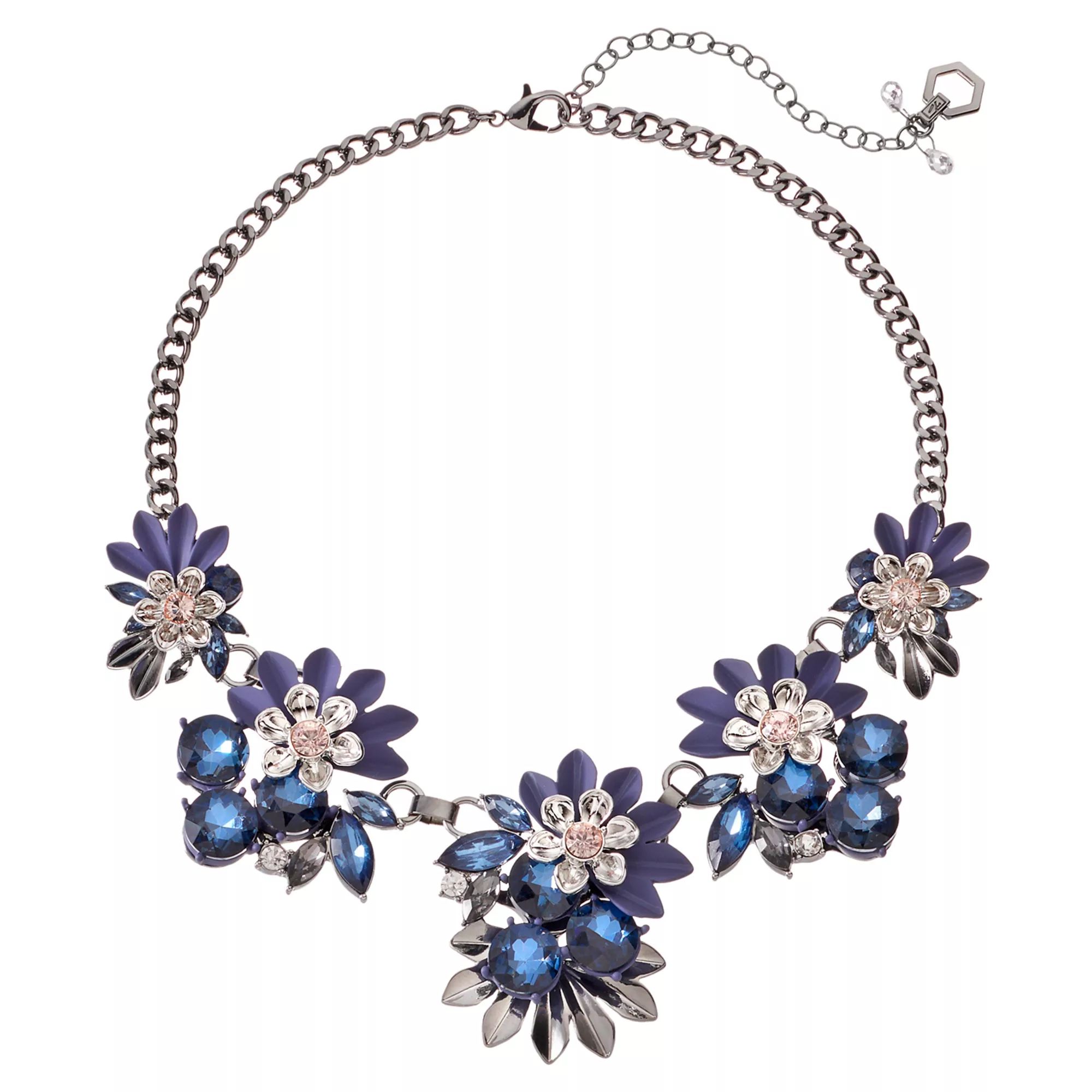 Simply Vera Vera Wang Blue Flower Statement Necklace | Kohl's