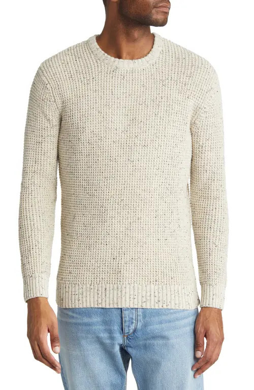 The Normal Brand SeaWool Nep Crewneck Sweater in Cream at Nordstrom, Size Medium | Nordstrom