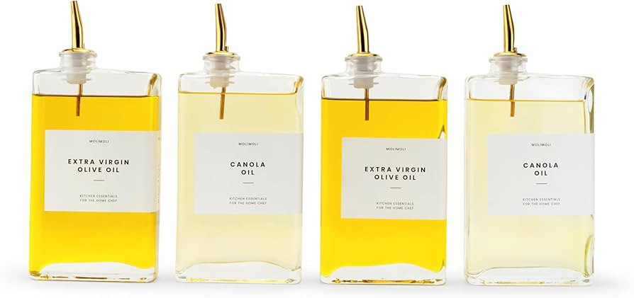 Molimoli Olive Oil Dispenser Bottle for Kitchen, Automatic Pourer, Glass Dispenser for Kitchen, O... | Amazon (US)