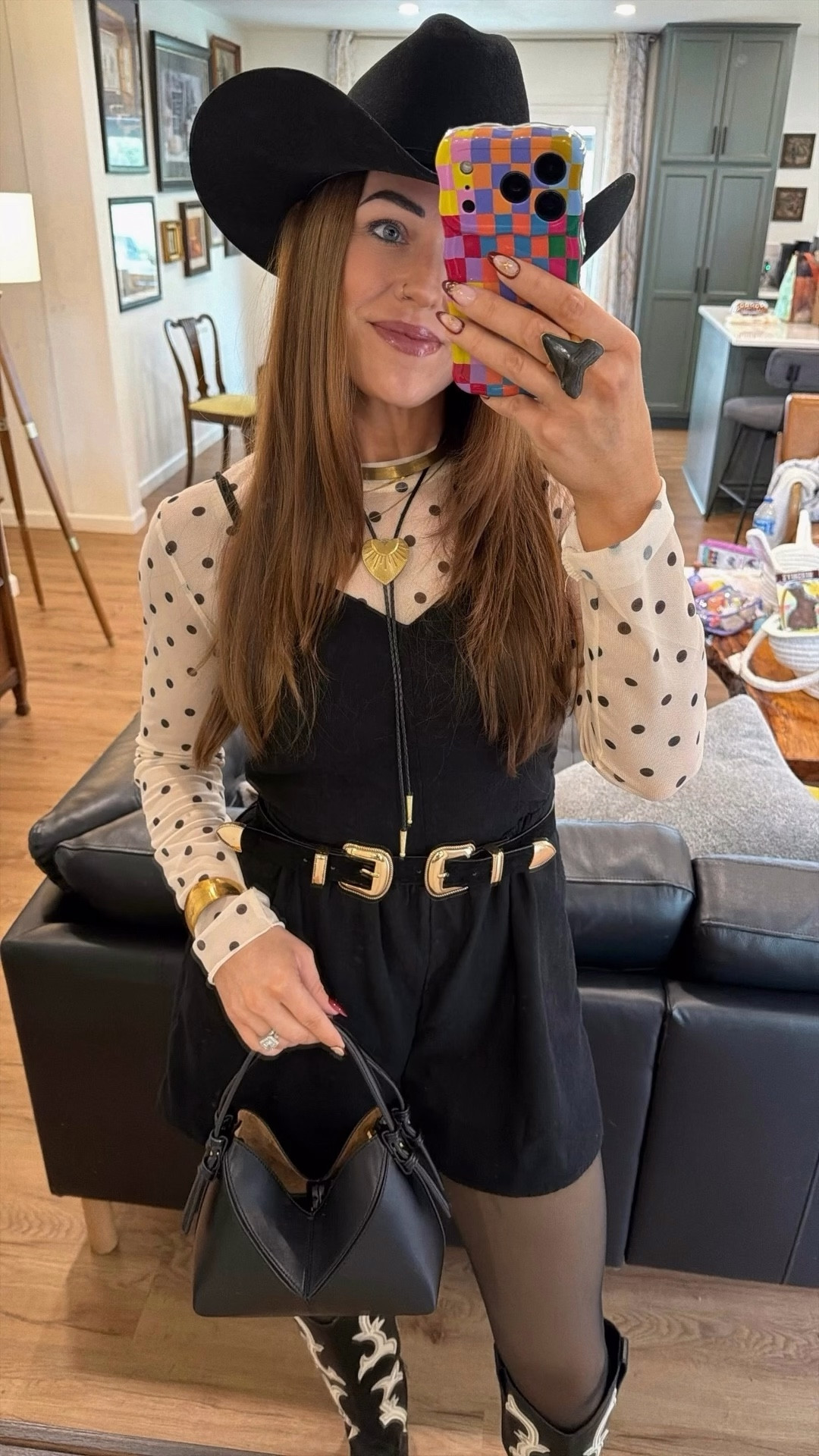 Spring outfits 2026 casual date night outfits country concert outfits @amazonstylefinds polka dot mesh top and boots

Collar and bolo necklaces are from November Maker

#LTKFestival #LTKTravel #LTKOver40