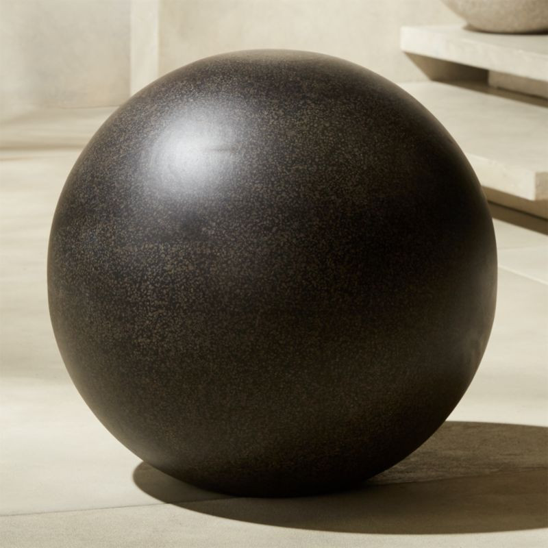 Playa Black XL Outdoor Garden Sphere + Reviews | CB2 | CB2