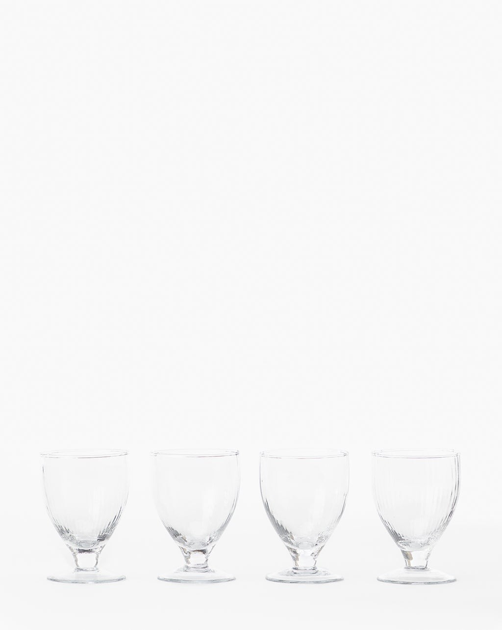 Ribbed Wine Glasses (Set of 4) | McGee & Co.