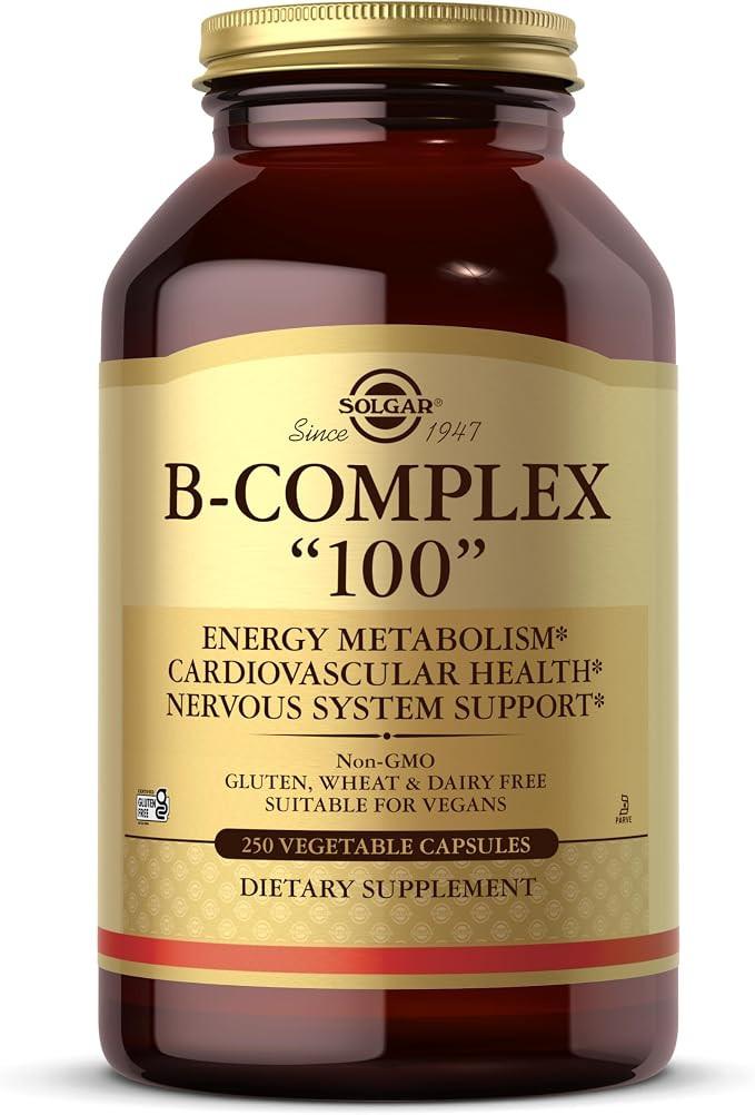 Solgar B-Complex "100", 250 Vegetable Capsules - Nervous System Support - Supports Energy Metabol... | Amazon (US)