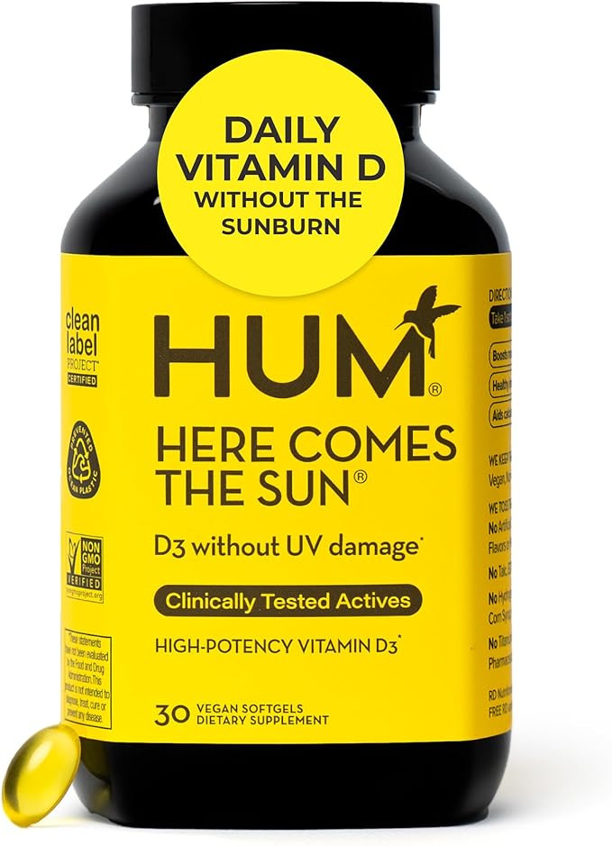HUM Here Comes The Sun Immune Support Supplement with Vitamin D Supplements for Women and Men for... | Amazon (US)