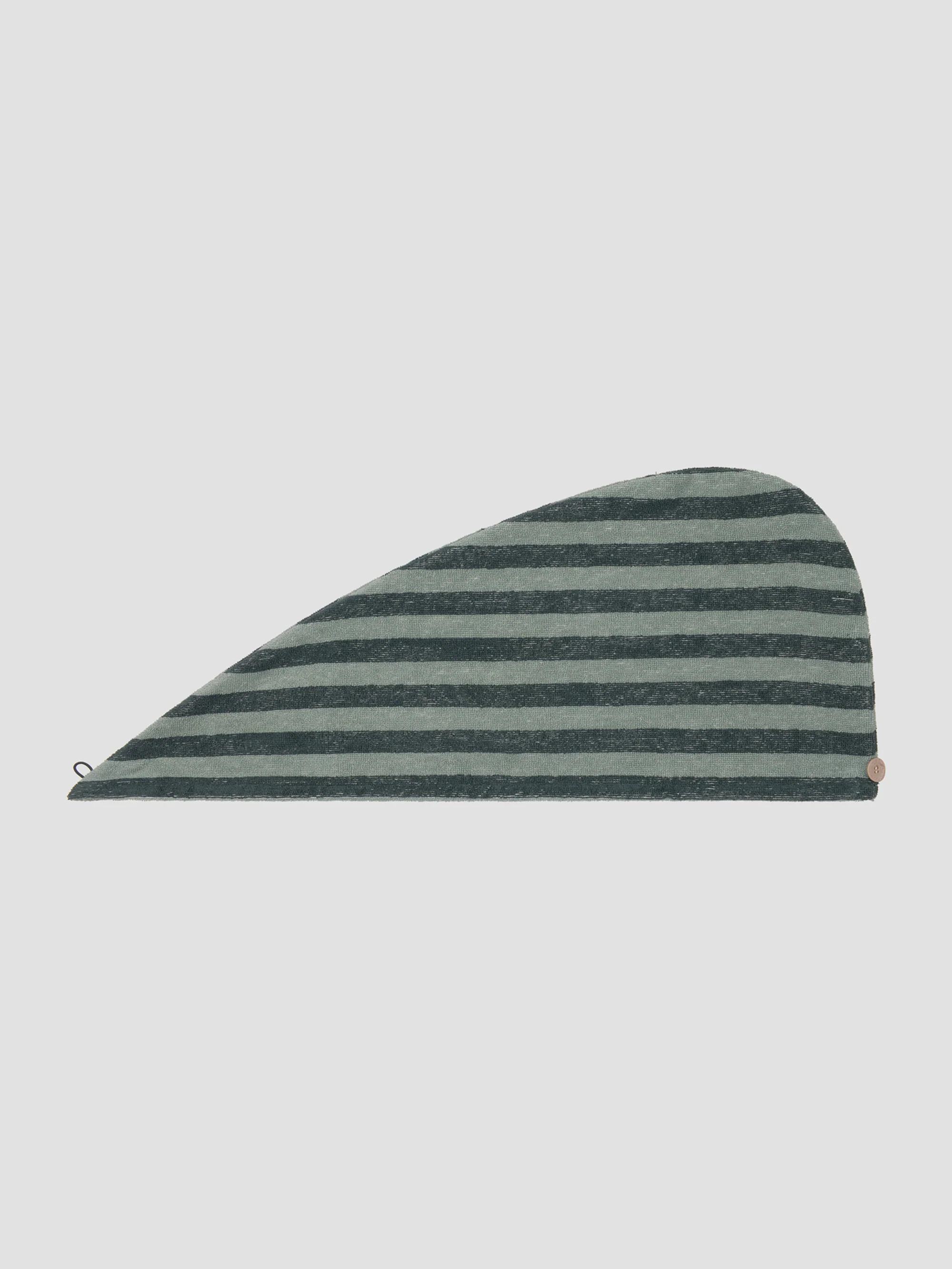 Pine Green Pembroke Stripe Cotton Hair Wrap | Piglet