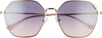 58mm Gradient Geometric Sunglasses | Nordstrom