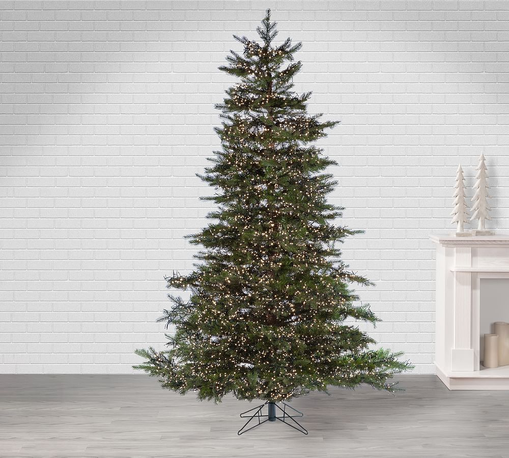 Lit LED Monaco Pine Faux Christmas Tree | Pottery Barn (US)
