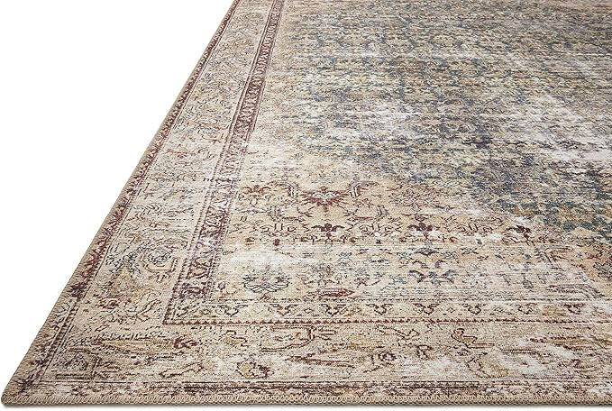 Loloi Amber Lewis x Georgie Teal/Antique 5'-0" x 7'-6" Area Rug | Amazon (US)