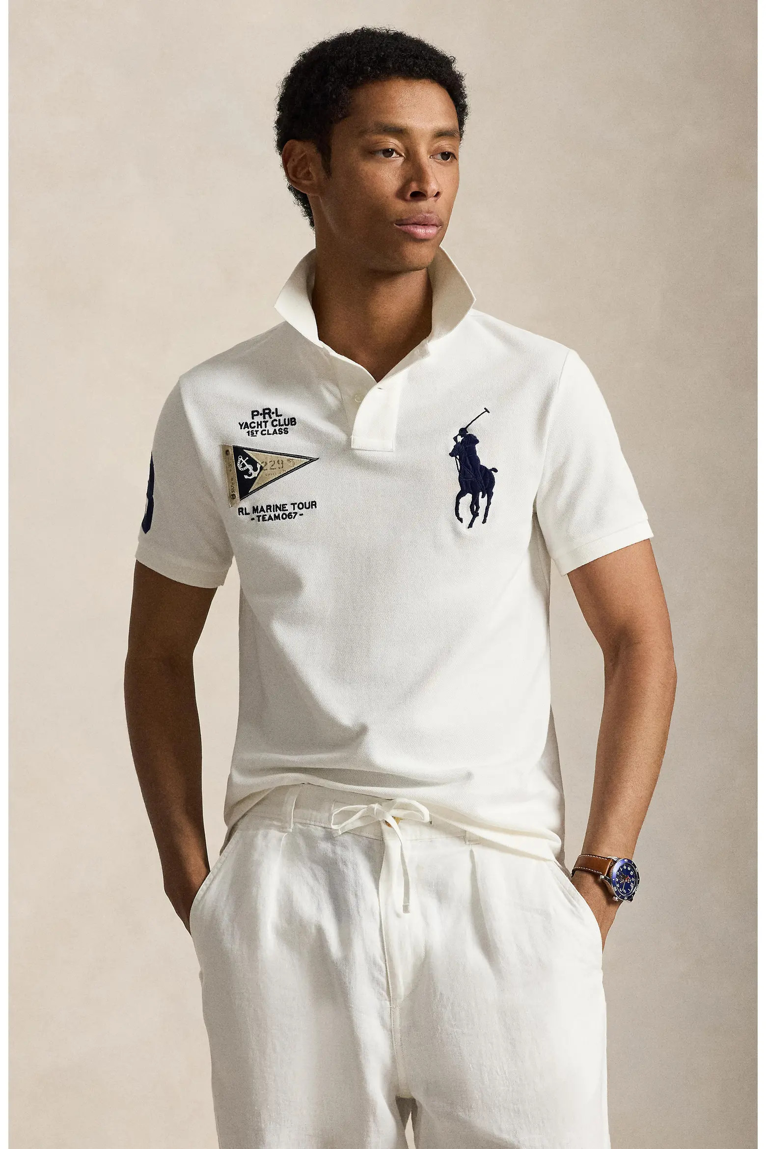 Polo Ralph Lauren Custom Slim Fit Big Pony Polo Shirt (Men) | Nordstrom | Nordstrom