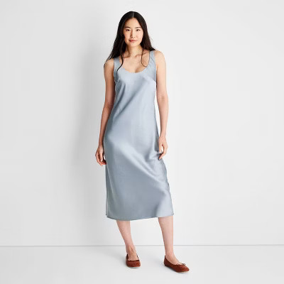 Women's Scoop Neck Strappy Midi Slip Dress - Future Collective™ with Reese Blutstein | Target