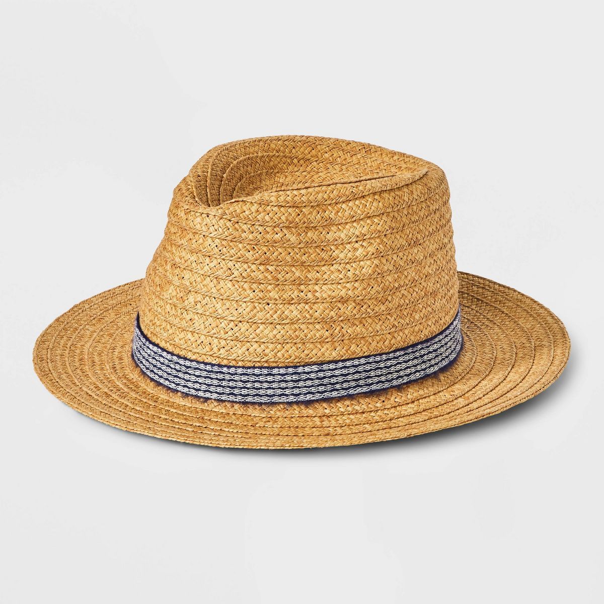 Men's Paper Flat Brim Fedora with Band - Goodfellow & Co™ | Target