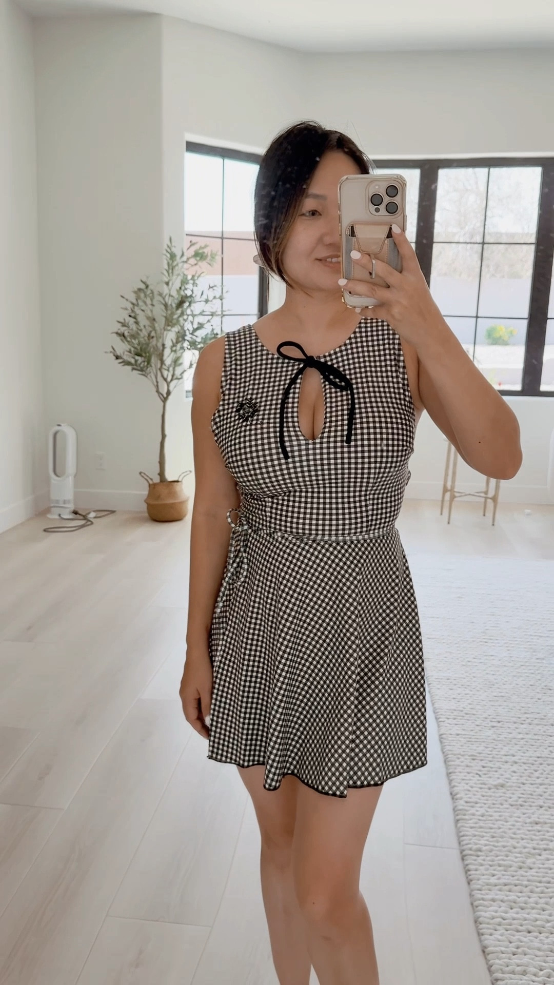 Gingham one piece swimsuit 

#LTKPetite #LTKTravel