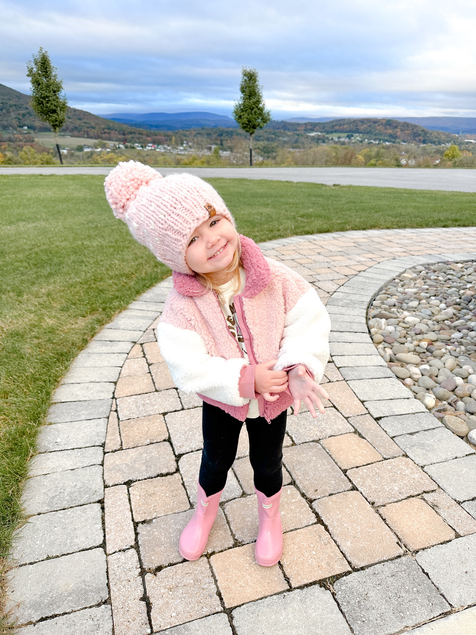 Cozy fall vibes in the cutest mud pie sherpa jacket and light pink hunter boots! 

#LTKbaby #LTKfamily #LTKkids