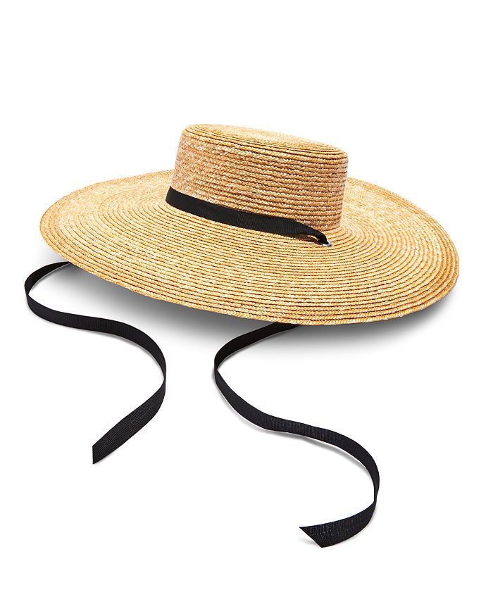 AQUA
            
    
                    
                        Wide Straw Boater Hat | Bloomingdale's (US)