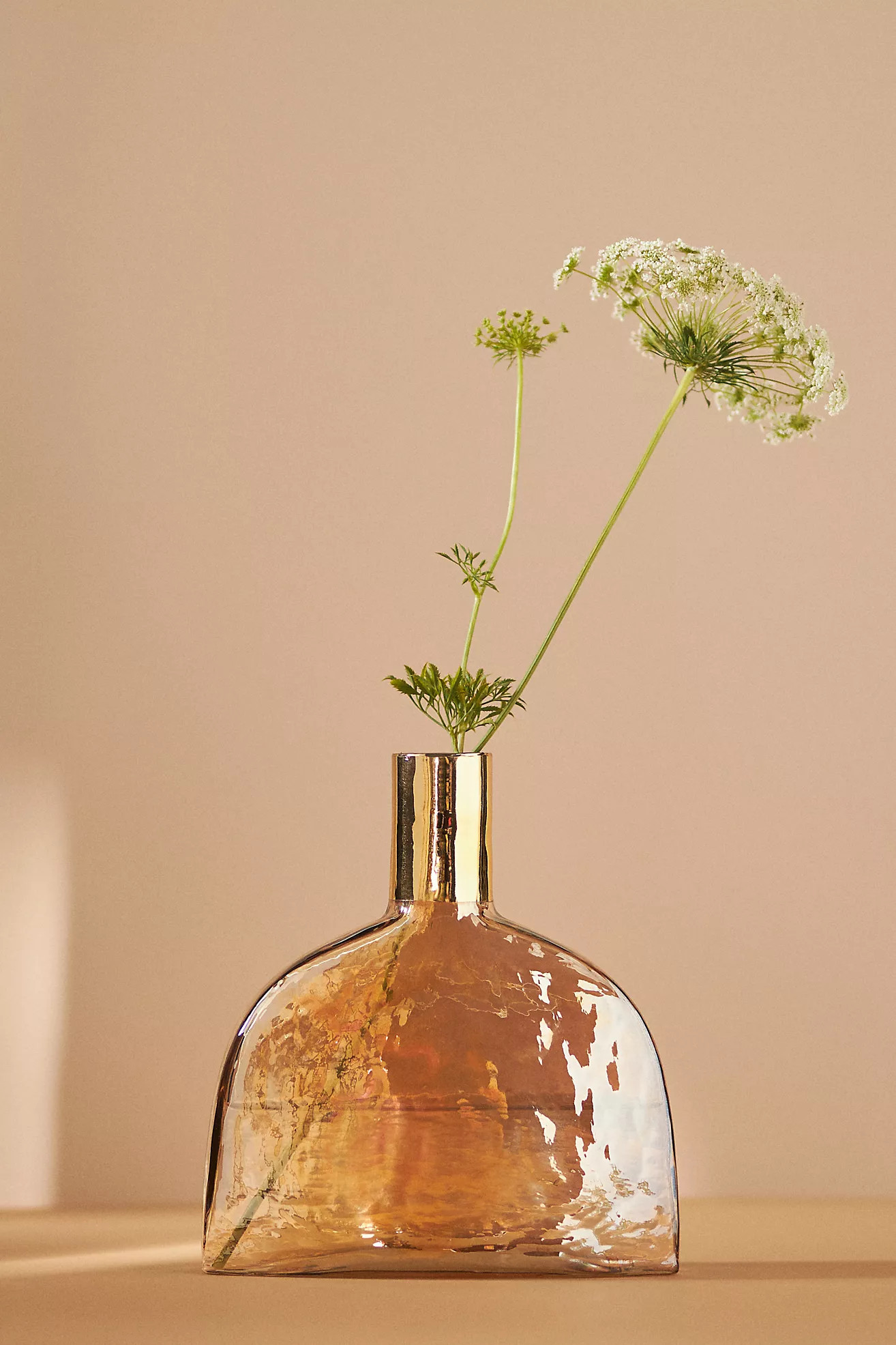 Vase en verre doré Antoine | Anthropologie (EU)