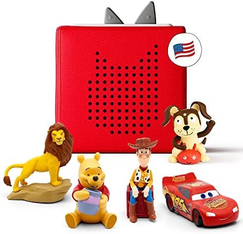Toniebox Audio Player Starter Set with Woody, Lightning McQueen, Simba, Winnie-The-Pooh, and Play... | Amazon (US)