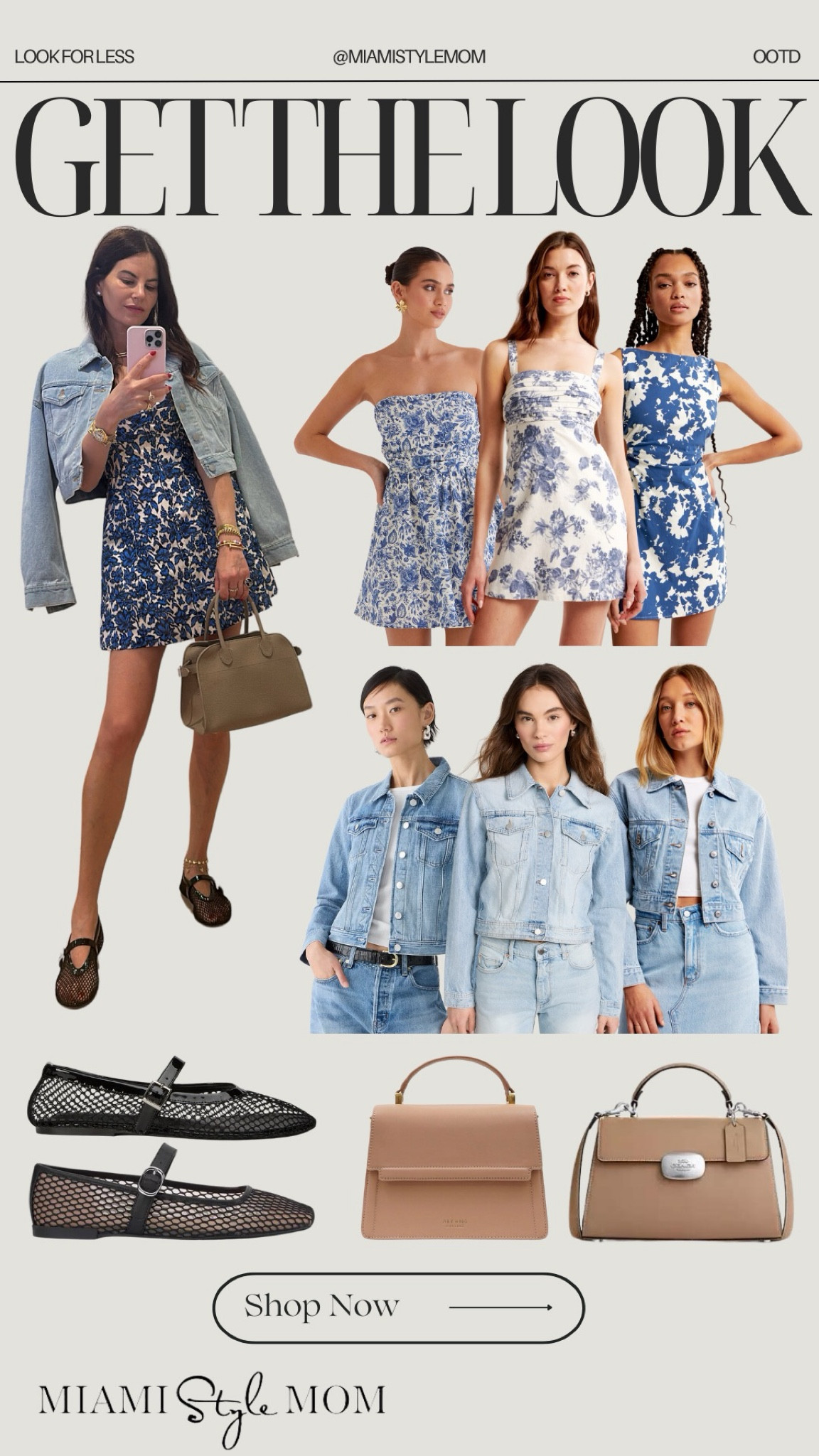 Casual summer ootd + look for less!🩵🤍

Blue and white mini dress. Denim jacket. Mesh flats. Black mesh ballet flats. Summer dress. Casual summer outfit. Tan purse.

#LTKSeasonal #LTKShoeCrush #LTKStyleTip