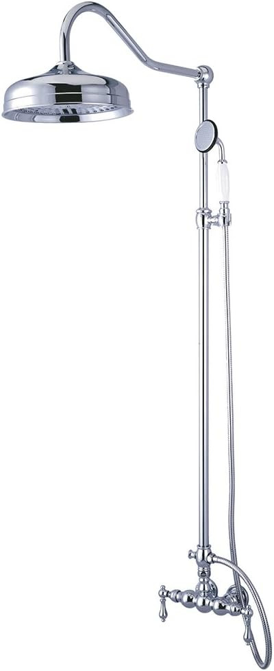 Kingston Brass CCK6171 Vintage Shower Combination, Polished Chrome | Amazon (US)