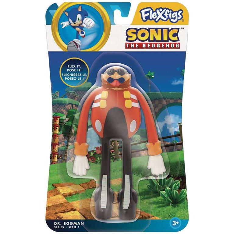 Sonic The Hedgehog Flexfigs Dr. Eggman Bendable Figure | Walmart (US)
