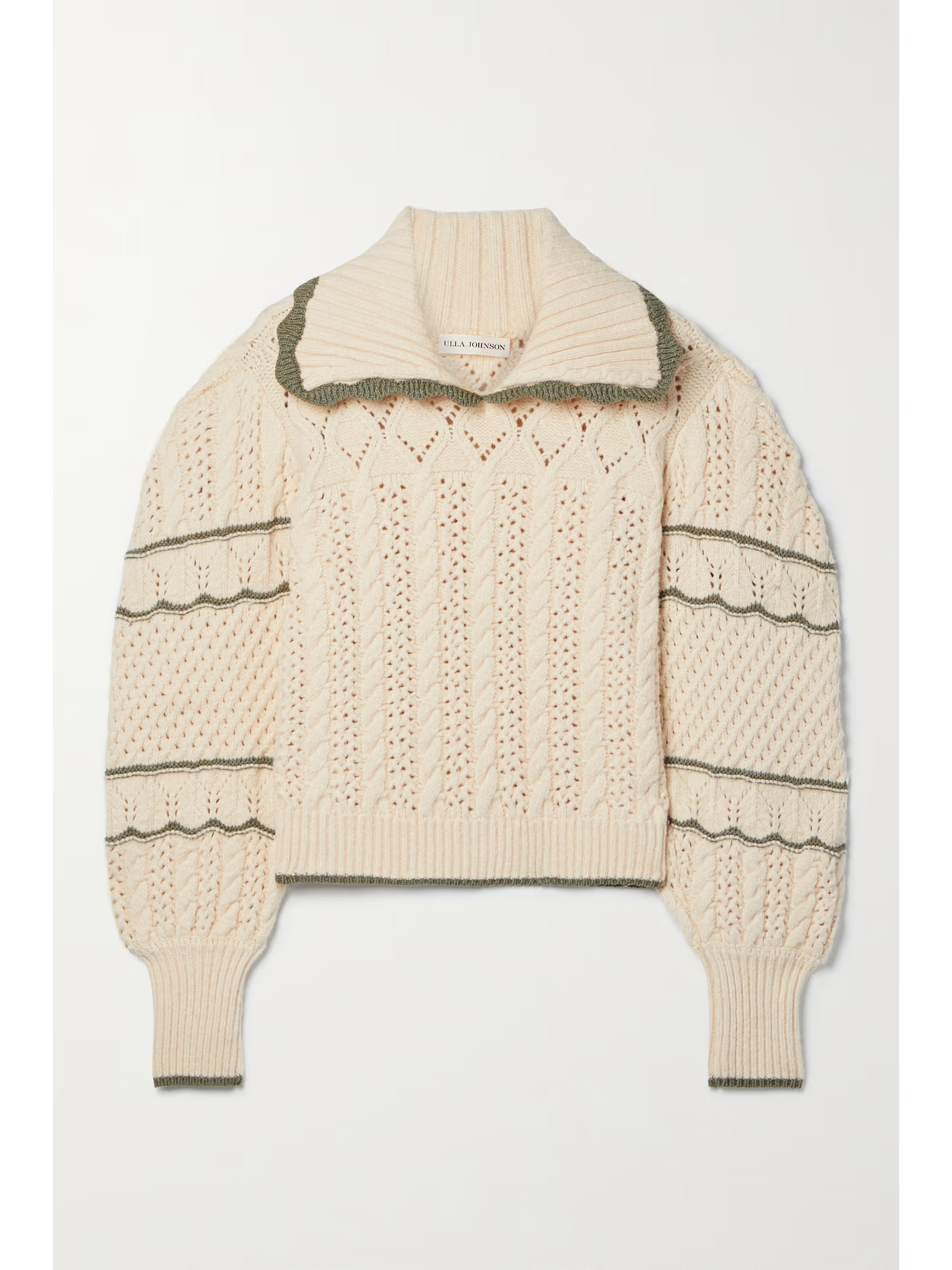 Osian cable-knit cotton-blend sweater | NET-A-PORTER (US)
