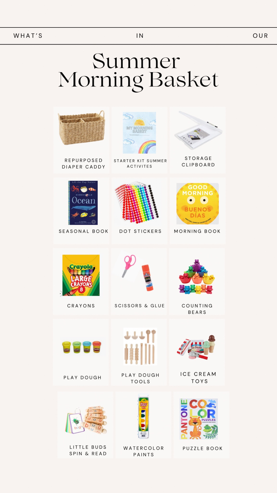 Our favorite items to fill our morning basket with.

#LTKSeasonal #LTKFamily #LTKKids