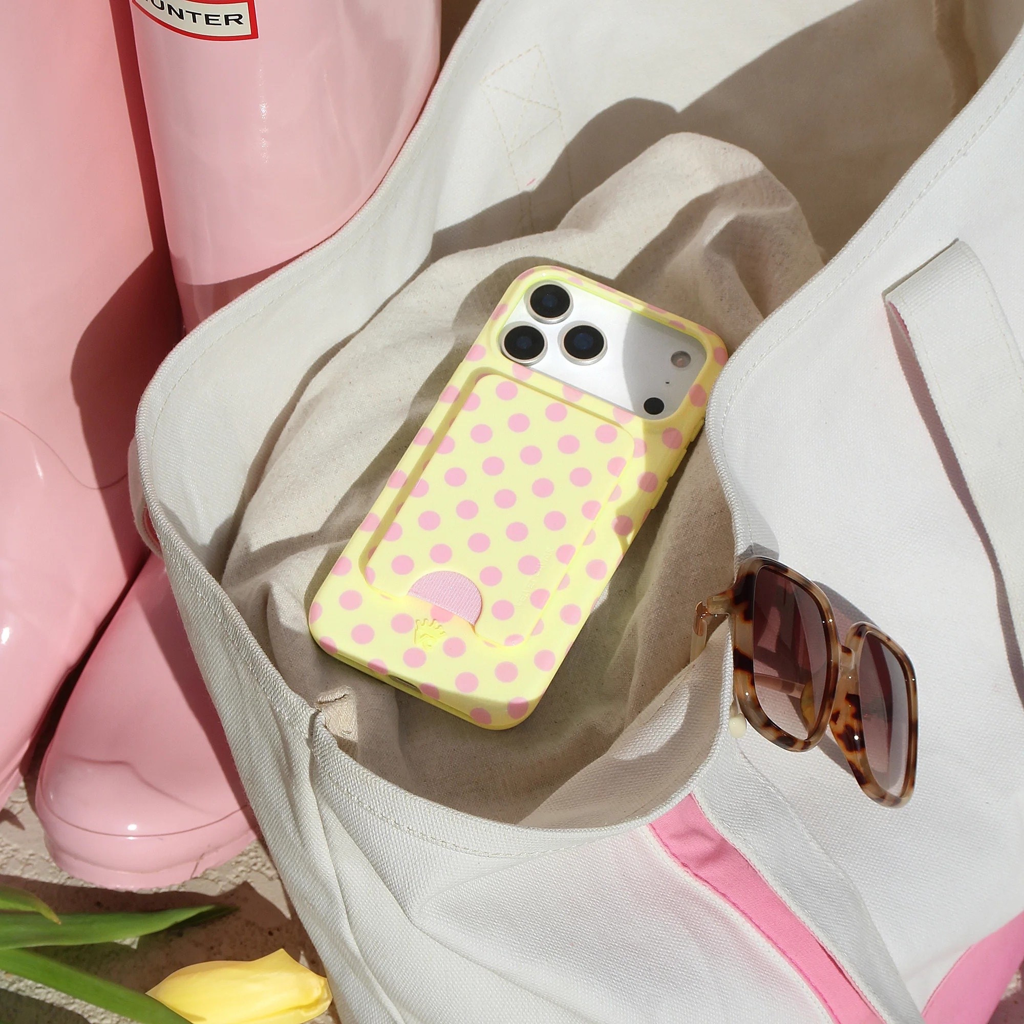 Velvet Caviar Buttercream Polka Dot phone case 💛💝 @Velvet Caviar

#LTKTravel