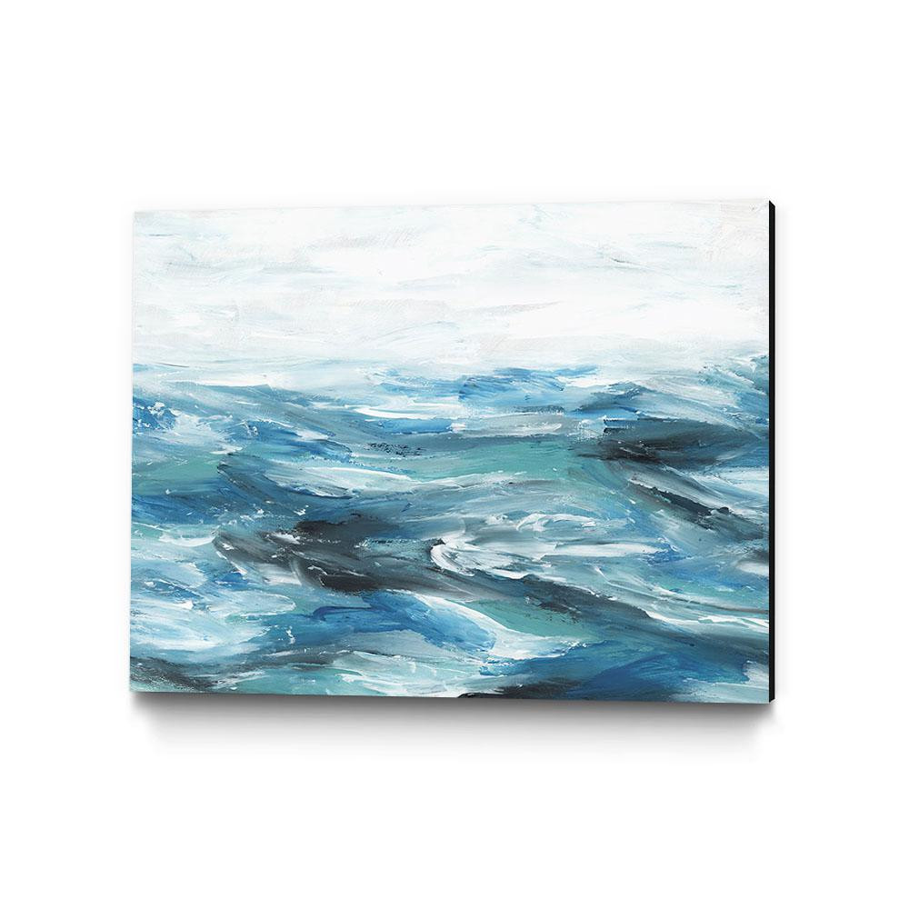 Clicart 24 in. x 32 in. ""Oceanic II"" by Isabelle Z Wall Art, blue/ white | The Home Depot