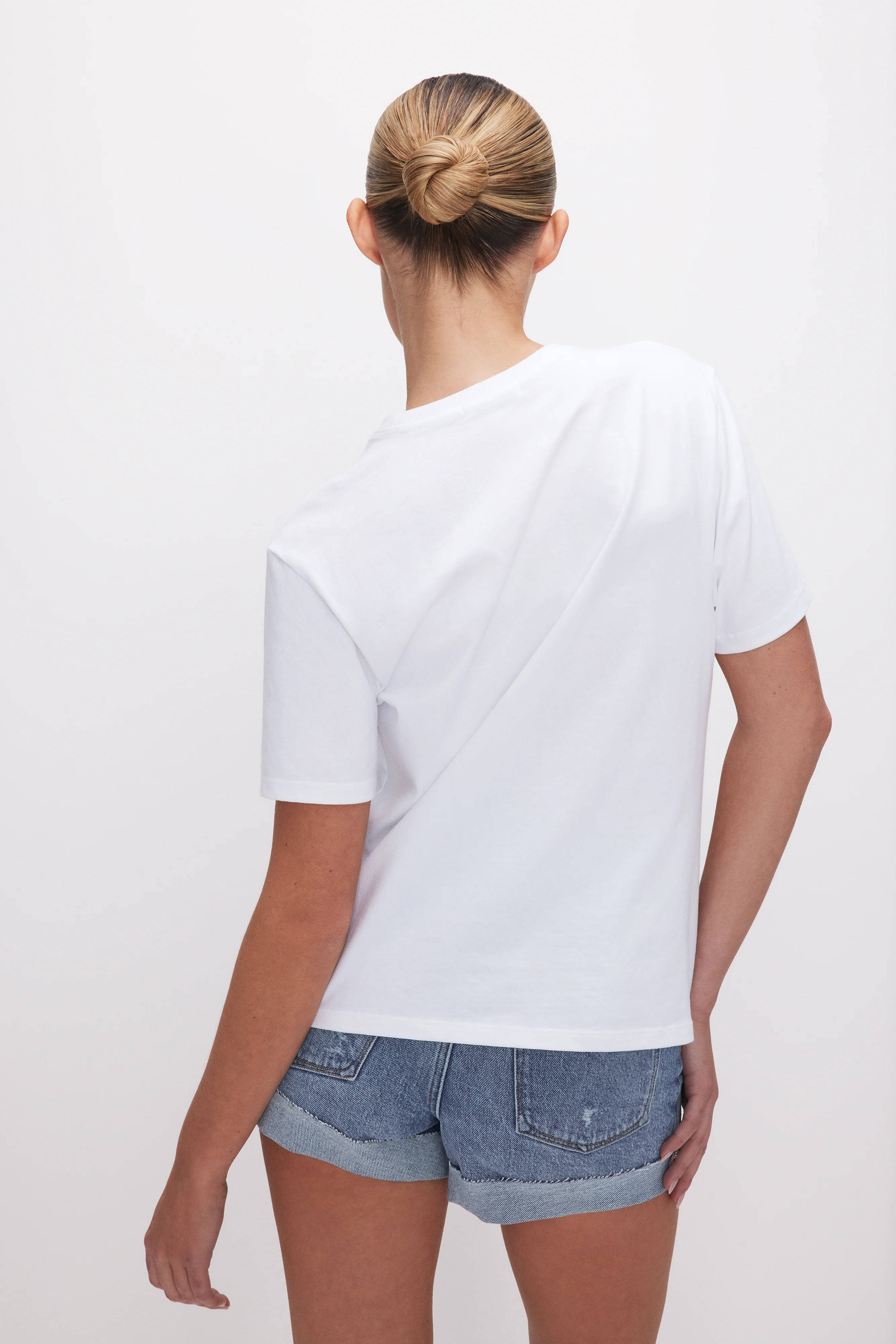 COTTON CLASSIC TEE | WHITE001 - GOOD AMERICAN | Good American