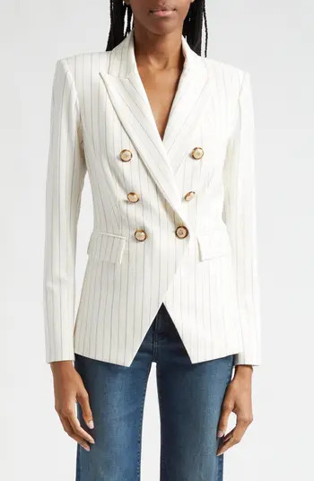 Veronica Beard Miller Stripe Wool Blend Dickey Jacket | Nordstromrack | Nordstrom Rack