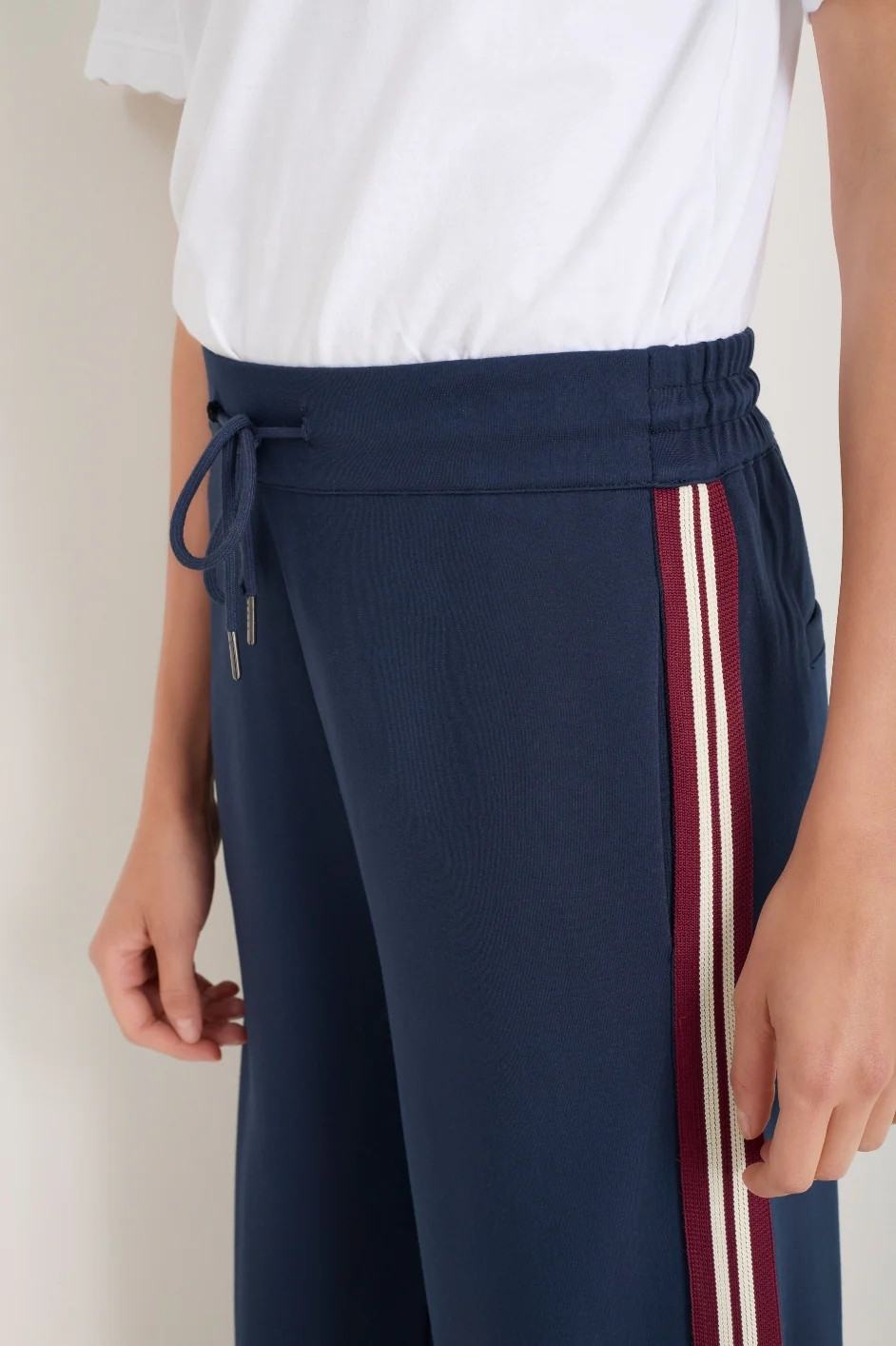 Penny Ponte Trouser - Midnight/Merlot | WYSE London