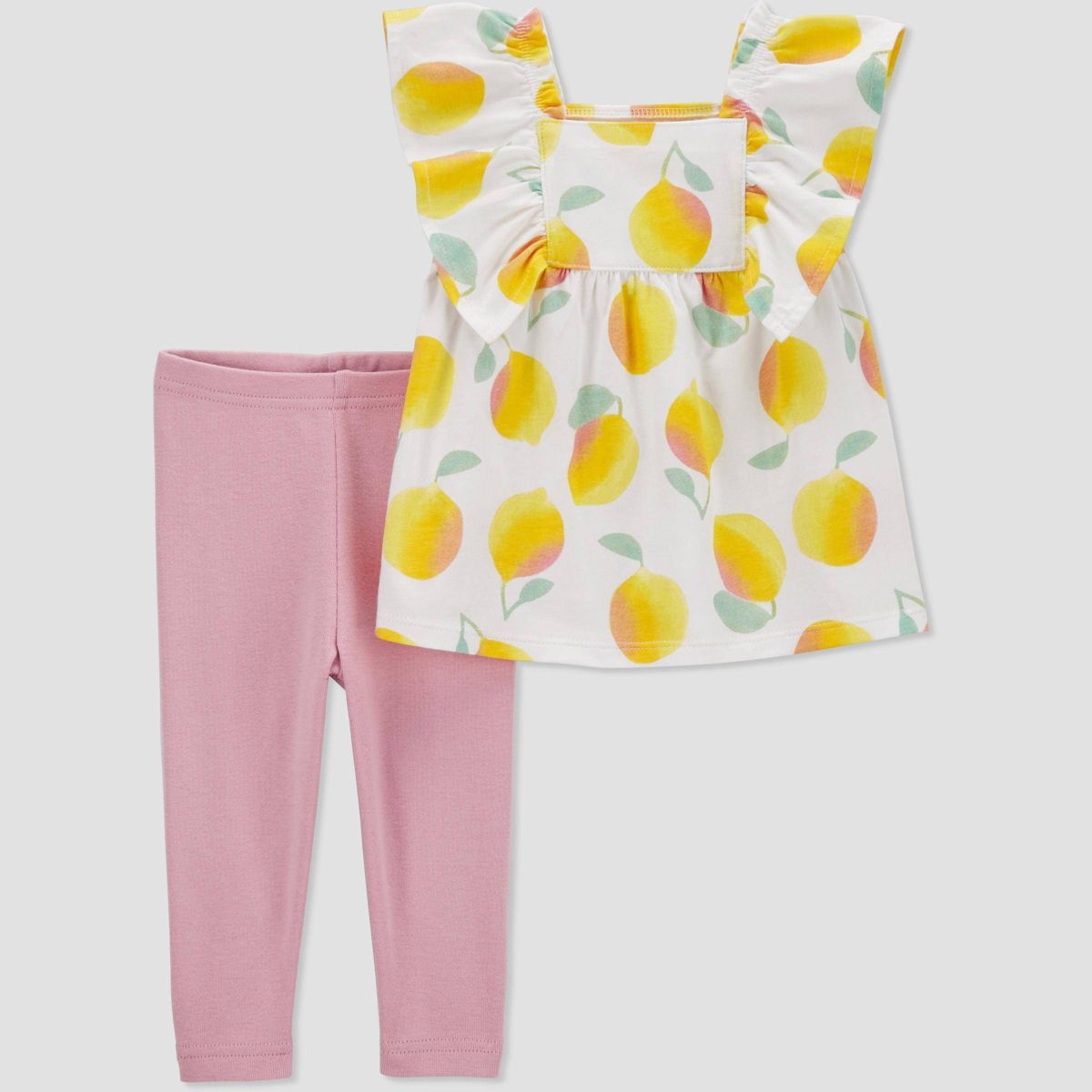 Carter's Just One You® Baby Girls' 2pc Lemon Top & Pants Set - Pink | Target