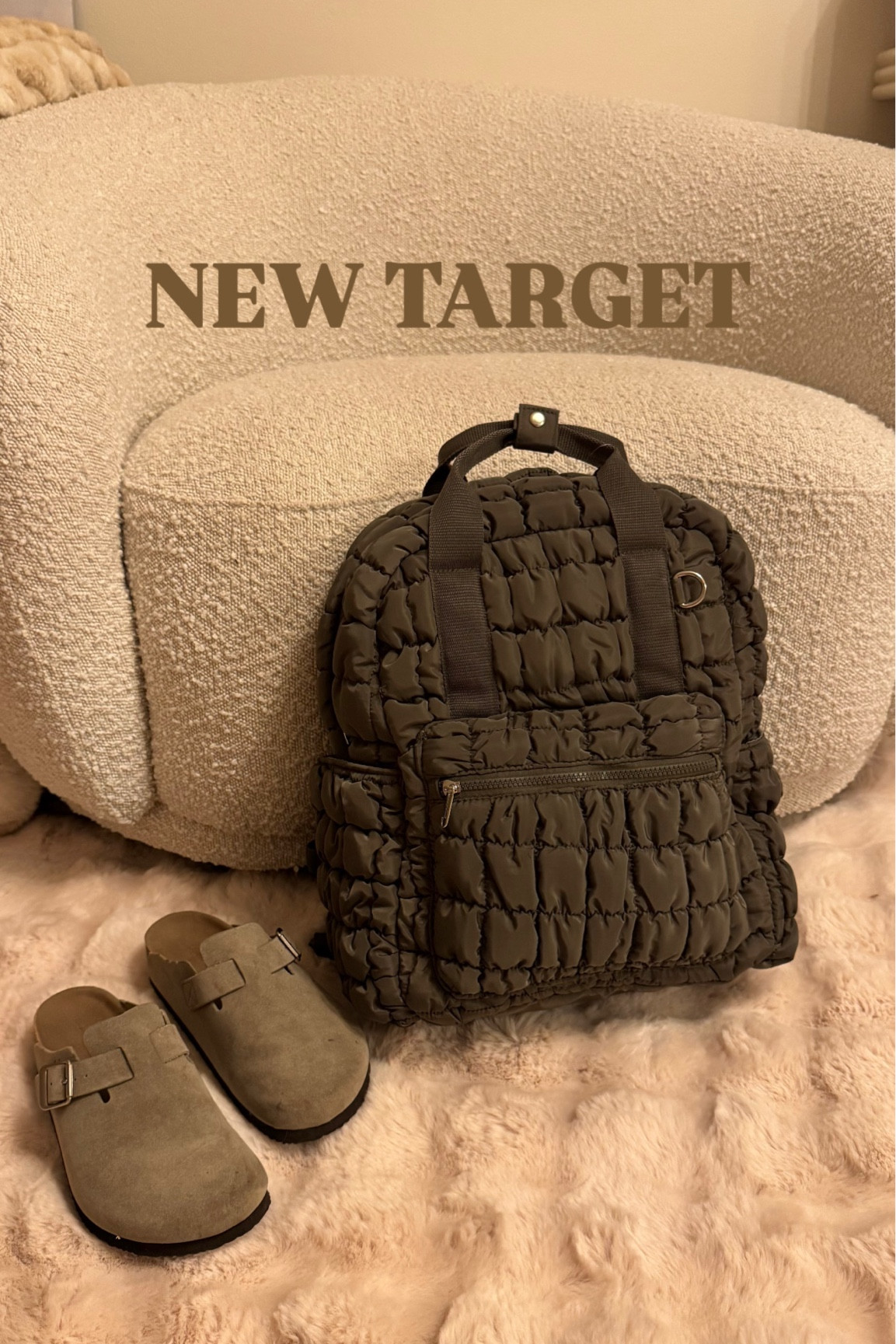 Target quilted backpack
Target Birkenstock clogs size 7 

#target #laurabeverlin 

#LTKSaleAlert #LTKFindsUnder50 #LTKGiftGuide